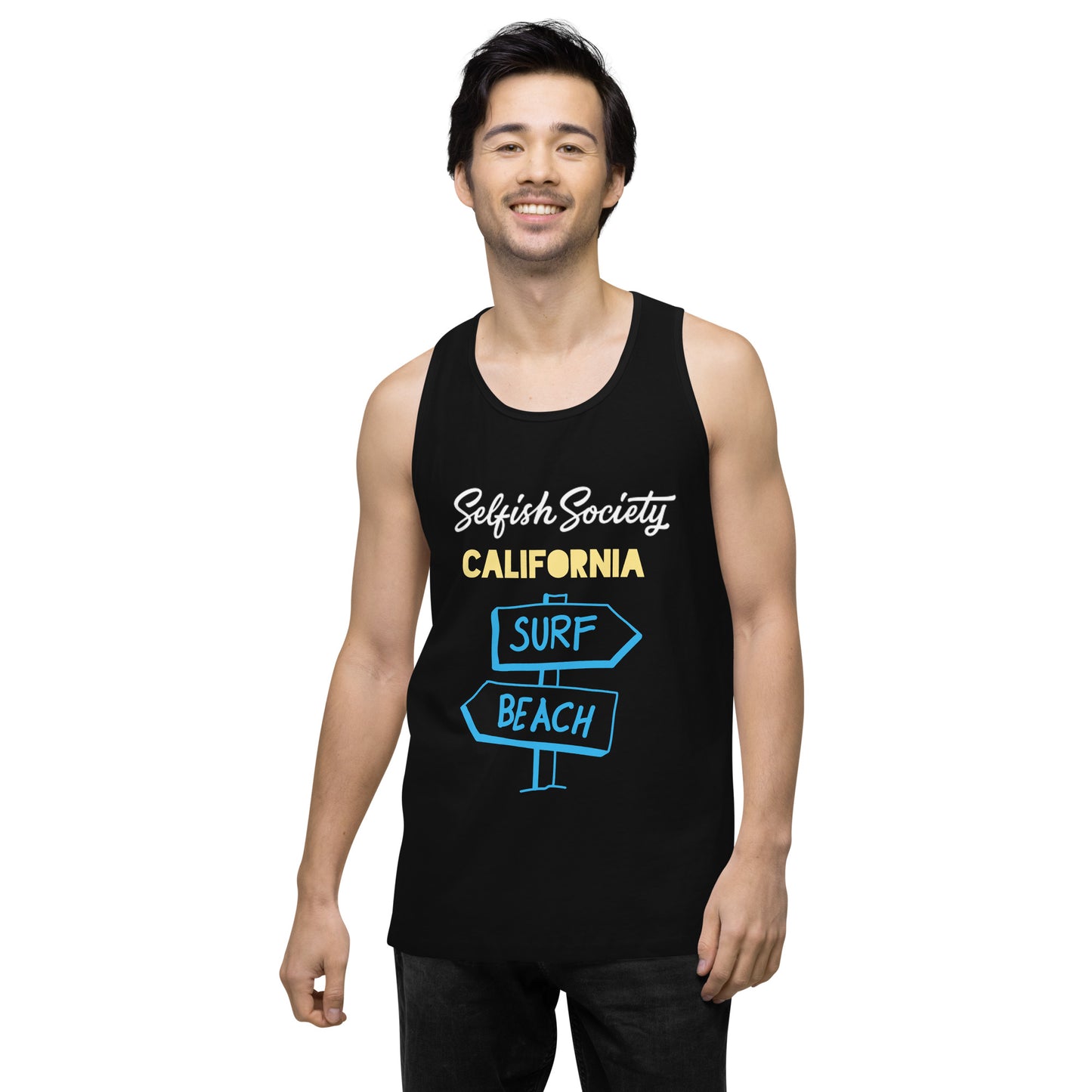 Selfish Society by Antonio Crowe Men’s premium tank top