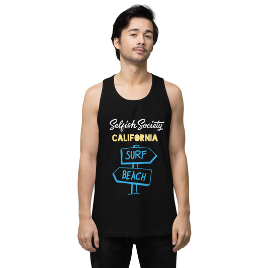 Selfish Society by Antonio Crowe Men’s premium tank top